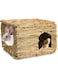 THE WHITE SHOP Grass House For Rabbits, Guinea Pigs, Natural Seagrass Hand Woven Folding For Small Animal G, Sleep and Eat