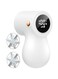 KOWVOWZ Portable Fabric Shaver and Lint Remover with LED Digital Display, 3-Speeds, Adjustable Shave Height Fuzz Bobbles Trimmer with Extra Blade for Clothes and Multi Fabric (White)