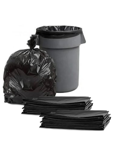 Home Smart Garbage Plastic Bags Pack of 20 Pcs + 20 Pcs Free Black Color Good for Kitchen Home Garden and Outdoor Activity (95 x 115 cm) Pack