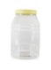Alsaqer 3-Pieces Plastic Spice Storage Pet Jar -Sunpet 6000 ml Round Clear Jars with lid-Plastic Transperent Pet Bottles