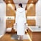1CHASE Unisex Hooded Bathrobe White (L/XL) &ndash; Premium Cotton, Plush And Absorbent Robe for Adults, White Spa And Hotel Style