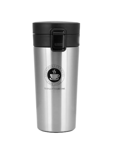 Bisbell Stainless Steel Travel Coffee Mug, 19.5 cm Vacuum Insulated Tumbler, Hot and Cold Drinks Container with Secure Lock Lid,BB3542