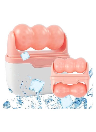 أداة آيس رولر للعناية ببشرة الوجه، أدوات علاج شخصية لأسطوانة الثلج لتبريد البشرة، مدلك آيس رولر للوجه البارد لانتفاخ العين، والصداع النصفي، وتخفيف آلام المفصل الصدغي الفكي والإصابات الطفيفة