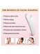 Stainless Steel Gua Sha Facial Massage Tool to Reduce Puffiness, Lymphatic Drainage, Facial Tension, Helps Tighten, Firm and Lift Skin, Cooling Durable Skin Care Face Massager, Removes Toxins, Prevent
