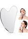 Stainless Steel Gua Sha Facial Massage Tool to Reduce Puffiness, Lymphatic Drainage, Facial Tension, Helps Tighten, Firm and Lift Skin, Cooling Durable Skin Care Face Massager, Removes Toxins, Prevent