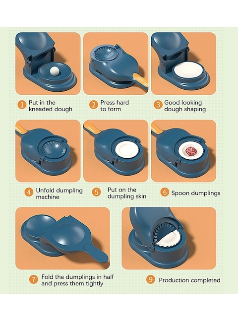 2-in-1 Press Dumpling Wrap &amp; Cleaning Tools for Home Kitchen &ndash; Multipurpose Kitchen Accessories, Easy-to-Use Dumpling Maker &amp; Efficient Cleaning Tool