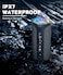 Ortizan Bluetooth Speakers, 40W Loud Stereo Portable Wireless Speaker, IPX7 Waterproof Shower Speakers with Bluetooth 5.3, Deep Bass, LED Light, Microphone, True Wireless Stereo for Home, Outdoor
