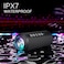 Ortizan Portable Bluetooth Speakers, IPX7 Waterproof Wireless Speaker with 24W Loud Stereo Sound, Outdoor Speaker with Bluetooth 5.3, Deep Bass, RGB Lights, Dual Pairing, 30H Playtime for Home, Party