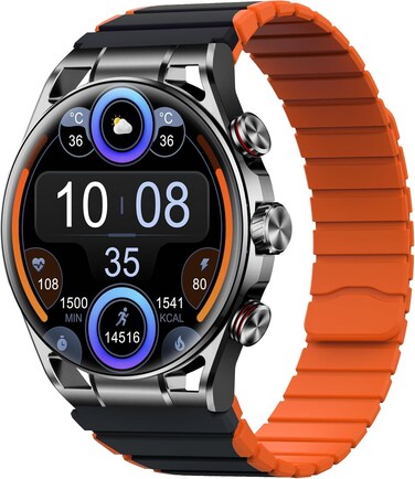 Maxwell Fusion Smart Watch for Men and WomenDial Answer Calls Black