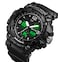 SKMEI 1742 Four-screen LED Digital Display Luminous Sports Shockproof Electronic Watch for Men &ndash; Black