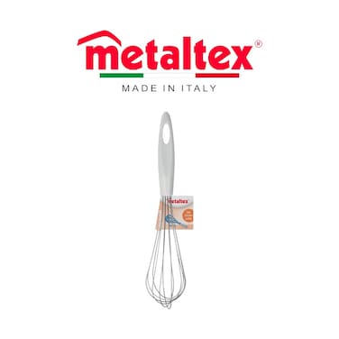 Metaltex Moon Egg Beater &ndash; 30cm Stainless Steel Whisk with Ergonomic Non-Slip Grip