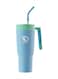 Quencher H2.0 FlowState Stainless Steel Tumbler Vacuum 1200ml Straw Lid Stainless Steel Insulated Travel Mug Cupholder Friendly Keeps Cold For 24 Hours SKY BLUE