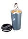 Travel cups 16oz Tumbler Coffee Travel Mug Spill Proof with Lid hot beverage travel mug thermal mug Coffee Cups for Keep HotIce Coffee Charcoal Blue 500ML