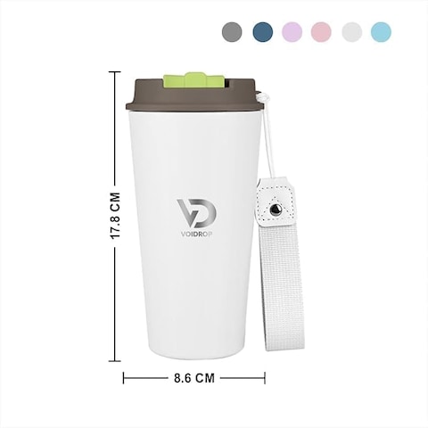 Travel cups-16oz Tumbler - Coffee Travel Mug Spill Proof with Lid-hot beverage-travel mug-thermal mug-powder coating tumbler, Matte White