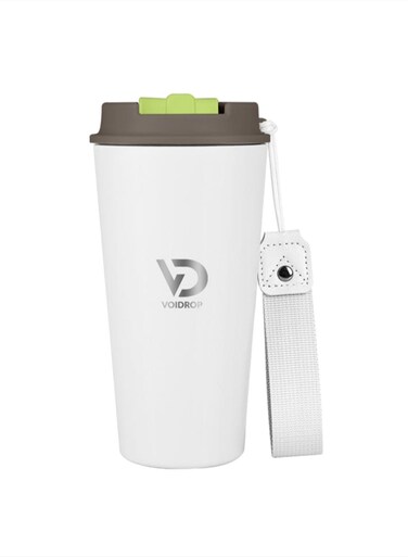 Travel cups-16oz Tumbler - Coffee Travel Mug Spill Proof with Lid-hot beverage-travel mug-thermal mug-powder coating tumbler, Matte White