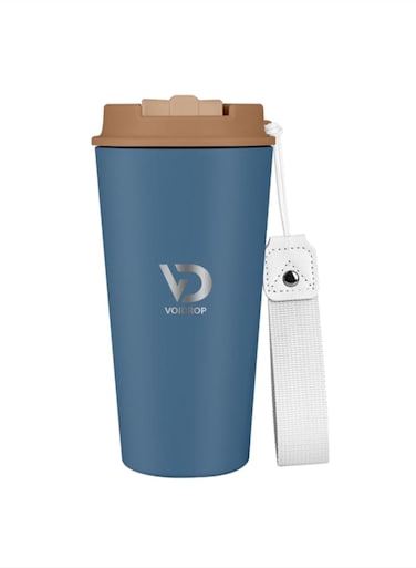 Travel cups-16oz Tumbler - Coffee Travel Mug Spill Proof with Lid-hot beverage-travel mug-thermal mug-powder coating tumbler Mate Blue