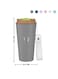 500ML Coffee Travel Mug Stainless Steel Insulated Spill Proof with Sipper and strap Lid hot &amp; iced beverage powder coating tumbler 16oz (Mate Grey)