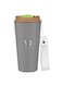 500ML Coffee Travel Mug Stainless Steel Insulated Spill Proof with Sipper and strap Lid hot &amp; iced beverage powder coating tumbler 16oz (Mate Grey)