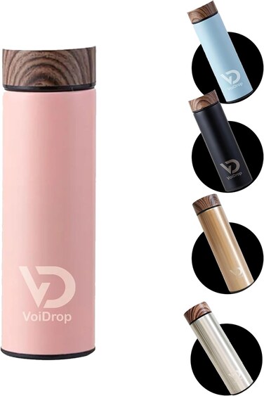 VOIDROP-Insulated Water Bottle 16OZ-Stainless Steel Water Bottles