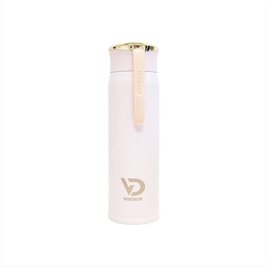 VOIDROP, Insulated Water Bottle 450ML, Stainless Steel 304 Water Bottle With Golden Lid