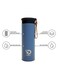 VOIDROP Insulated Water Bottle 450ml, Stainless Steel Water Bottle, Bottle With Filter, Royal Blue