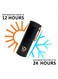 VOIDROP Insulated Water Bottle 450ml, Stainless Steel Water Bottle, Bottle With Filter, Night Black