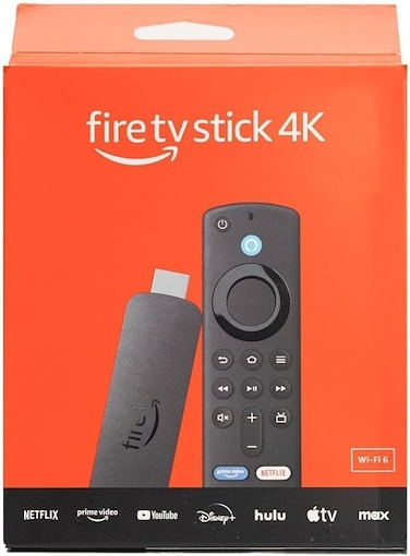 Fire TV Stick 4K Streaming Media Player with Voice Remote, HDMI, Wi-Fi 6