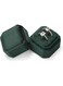 Tufexigo Velvet Ring Box, Octagon Velvet Jewelry Ring Box Storage 2 Slots Ring Holder Box for Proposal, Engagement, Wedding Ceremony (Green)