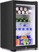 Mini Fridge Glass Door 62L, With Key Lock, Beverage Cooler for Commercial Use
