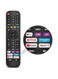 TV Remote Universal Replacement for Hisense-VIDAA-TV-Remote, New Upgraded Infrared Hisense Remote Control EN2G30H/EN2A30,with Netflix, Prime Video, YouTube, Rakuten TV Buttons