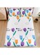 3-Piece Moxie King Size Printed Fitted Sheet Set Microfiber Multicolour 230x260cm