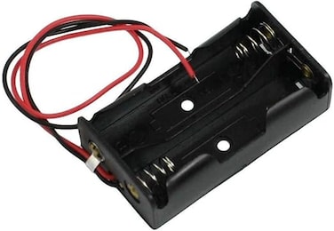 Battery Holder With Red And Black Wire 2 X Aa