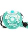 ChicAbode 380ml Donut Water Bottle with Straw for Kids, BPA Free &amp; Leak Proof Sports Cup with Straw, Toddler Drink Bottle with Shoulder Strap for Outdoor and School (Blue), CA-889