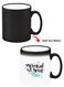 Color Changing Heat Sensitive Ceramic Mug, Image Revealed When HOT Liquid is Added! Mermaid at heart