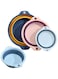 Collapsible Basin,Washing Tub Set of 3, Foldable Washing Basin, Portable Plastic Laundry Tub, Washing Basket for Bathroom Kitchen, Washbasin for Camping Sink Outdoor Picnic Travel-Blue&amp;Pink&amp;Navy Blue