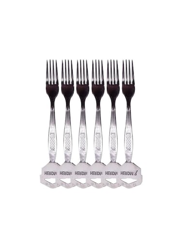 Stainless Steel Dinner Fork Set (6 Pieces) &acirc;&euro;&ldquo; Durable Rust-Resistant Table Forks &acirc;&euro;&ldquo; Mirror Finish Cutlery for Home, Kitchen &amp; Restaurant Use