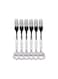 Stainless Steel Dinner Fork Set (6 Pieces) &acirc;&euro;&ldquo; Durable Rust-Resistant Table Forks &acirc;&euro;&ldquo; Mirror Finish Cutlery for Home, Kitchen &amp; Restaurant Use