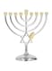 9 Arm Traditional Classic Hanukkah Menorah, 7.1in Tall Graceful Candle Minorah Die Cast Non Tarnish Candleholder Stand for Halloween Thanksgiving Decor