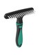 KASTWAVE Dog Grooming Rake, Slicone Handle Deshedding Brush for Dogs, Shag Rug Rake, Carpet Groomer Rake, Hair Cleaner Suitable for Rug and Carpet Undercoat Rake Comb (Green)