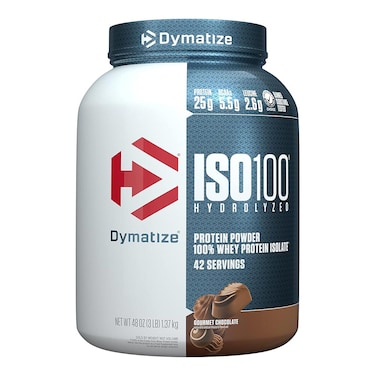Dymatize ISO 100 Hydrolyzed Whey Protein Powder, Gourmet Chocolate Flavor, 1.37kg