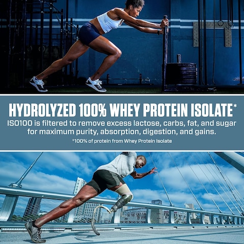 Dymatize ISO 100 Hydrolyzed whey protein isolate, Chocolate Peanut Butter, 5 LB