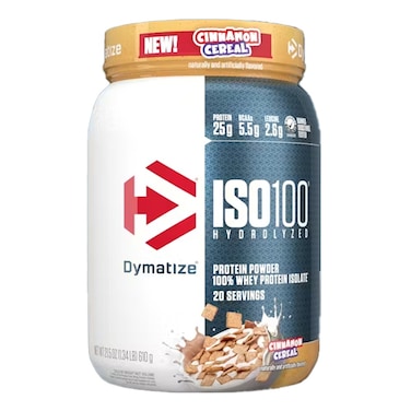Dymatize, ISO 100 Protein, Cinammon Cereal, 1.3 lb