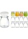 12- Pcs, 200ml Yoghurt Jars pudding Jar with Lid Glass Container With Lid For Milk Jams Jelly Mousse Yogurt Making, Jam, Jelly, Mousse &amp; Honey - Reusable, Round Containers for Home Kitchen Storage