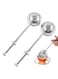 Tea Infuser, Stainless Steel Tea Strainer Mesh Ball Shape Tea Filter for loose tea leaves, 2 pieces, silver