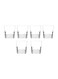 6-Piece Elegan Glass Set Clear