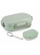 SONET 650ML Insulated Stainless Steel School Lunch Box with Spoon and Inner Stainless Steel Container 150ML Green