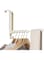 Tazweeq 1 Pack Over The Door Hooks, Hanger Fit Door Up to 1 3/4&quot; Optimal 1pc,Over The Door Hanger with Retractable Rod,Foldable Over The Door Drying Rack for Laundry Bathroom Bedroom (Milky White)