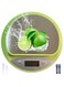 Ruimestron Food Scale Kitchen Weighing Digital Coffee Bakery Scale Kitchen High Precision (5kg/1g) With Usb/Battery Power Heart-Shaped LCD Display,(Green/Round)