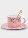 Luxury Coffee Teacups With Handle Gifts Tableware Cup And Saucer Spoon For Home
