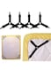 Adjustable Sheet Clips Fitted Sheet Straps Holder Elastic Fasteners with Metal Clips for Full Size Bed Bed Sheet Straps